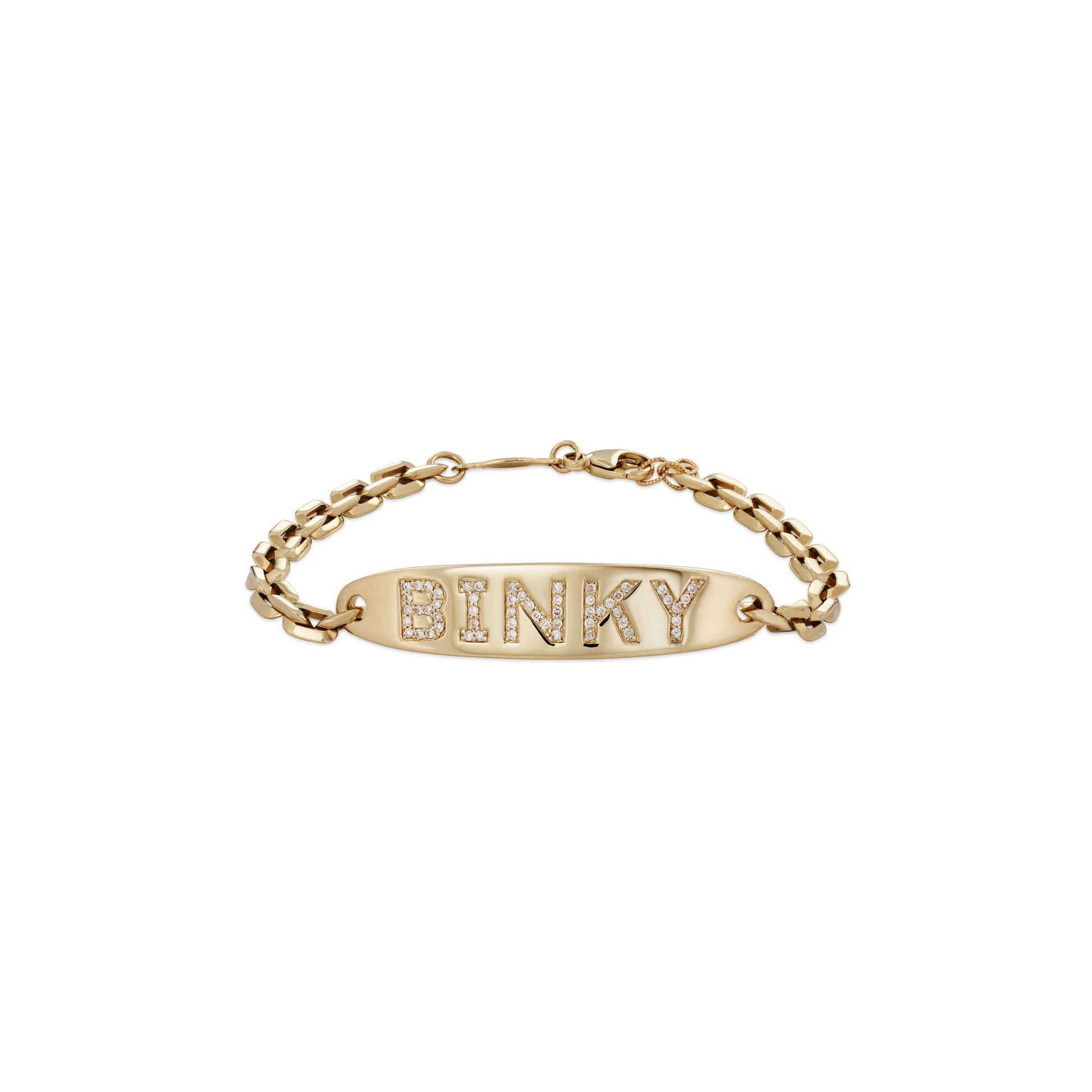 Large Personalized Pave ID Bracelet