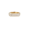 Baguette Diamond Flat Bar Pinky Ring