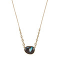 Freeform Koroit Opal 10 Sophia Diamond Necklace