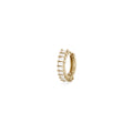 Full Diamond Baguette Mini Hoops