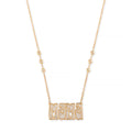 Pave Diamond Large "Mama" Necklace