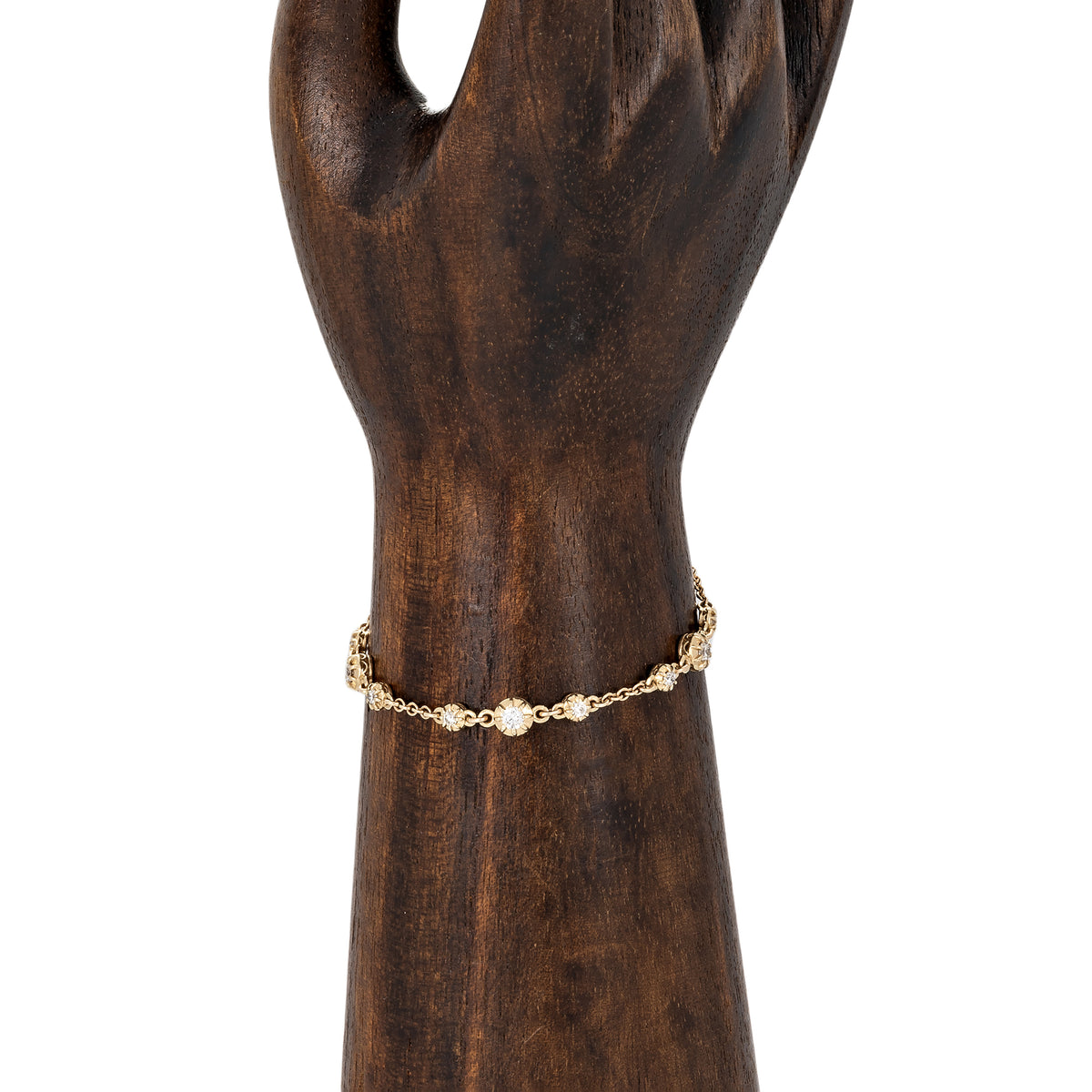 Graduated 3x3 Sophia Diamond Bracelet