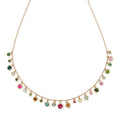 Graduated Assorted Tourmaline Alexa Shaker Necklace
