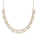 Graduated Diamond Drop Shaker Necklace