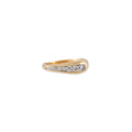 Graduated Diamond Peak Dome Ring