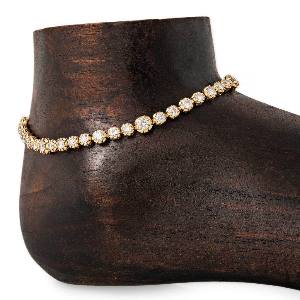 Graduated Sophia Diamond Anklet