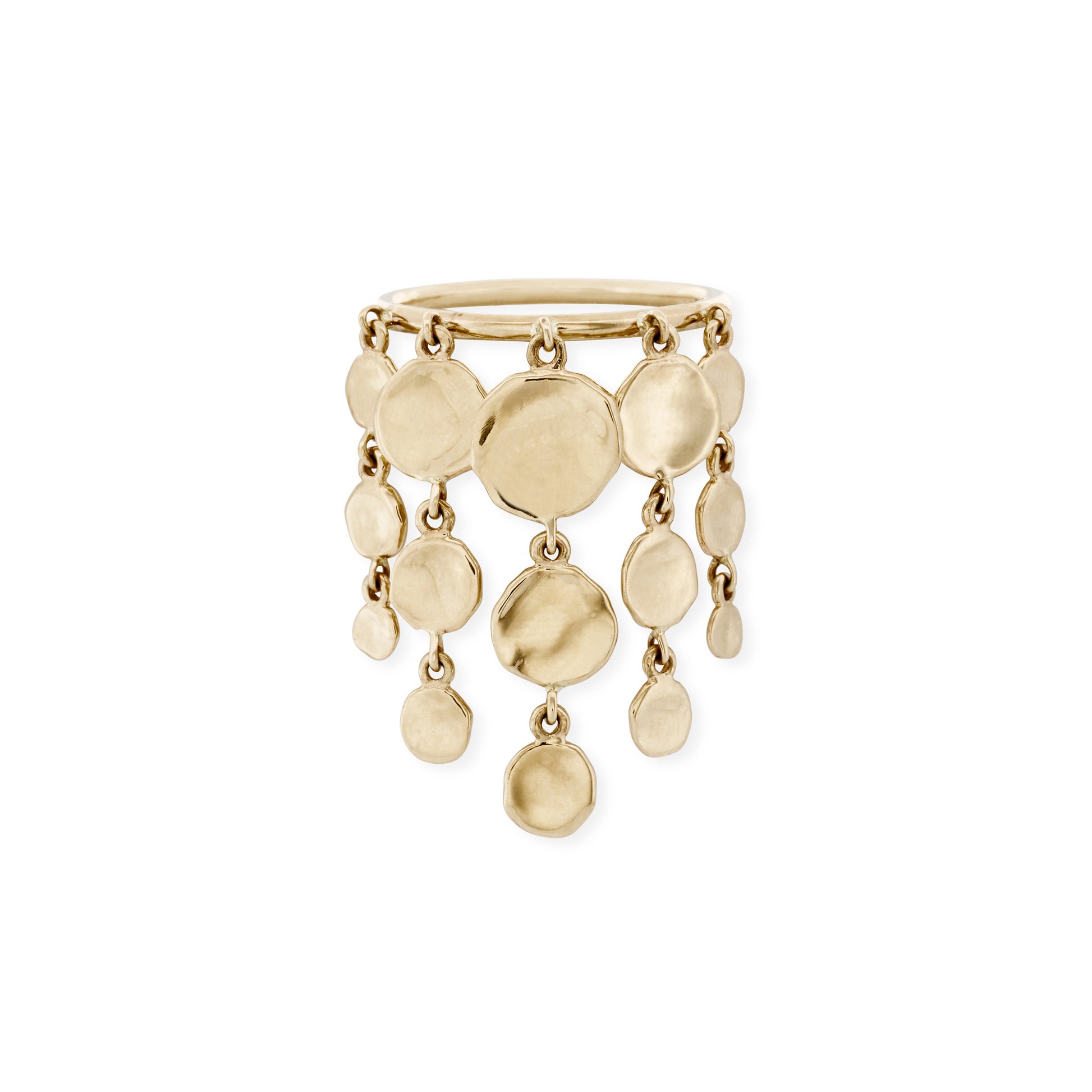 Graduated Hammered Disc Shaker Ring