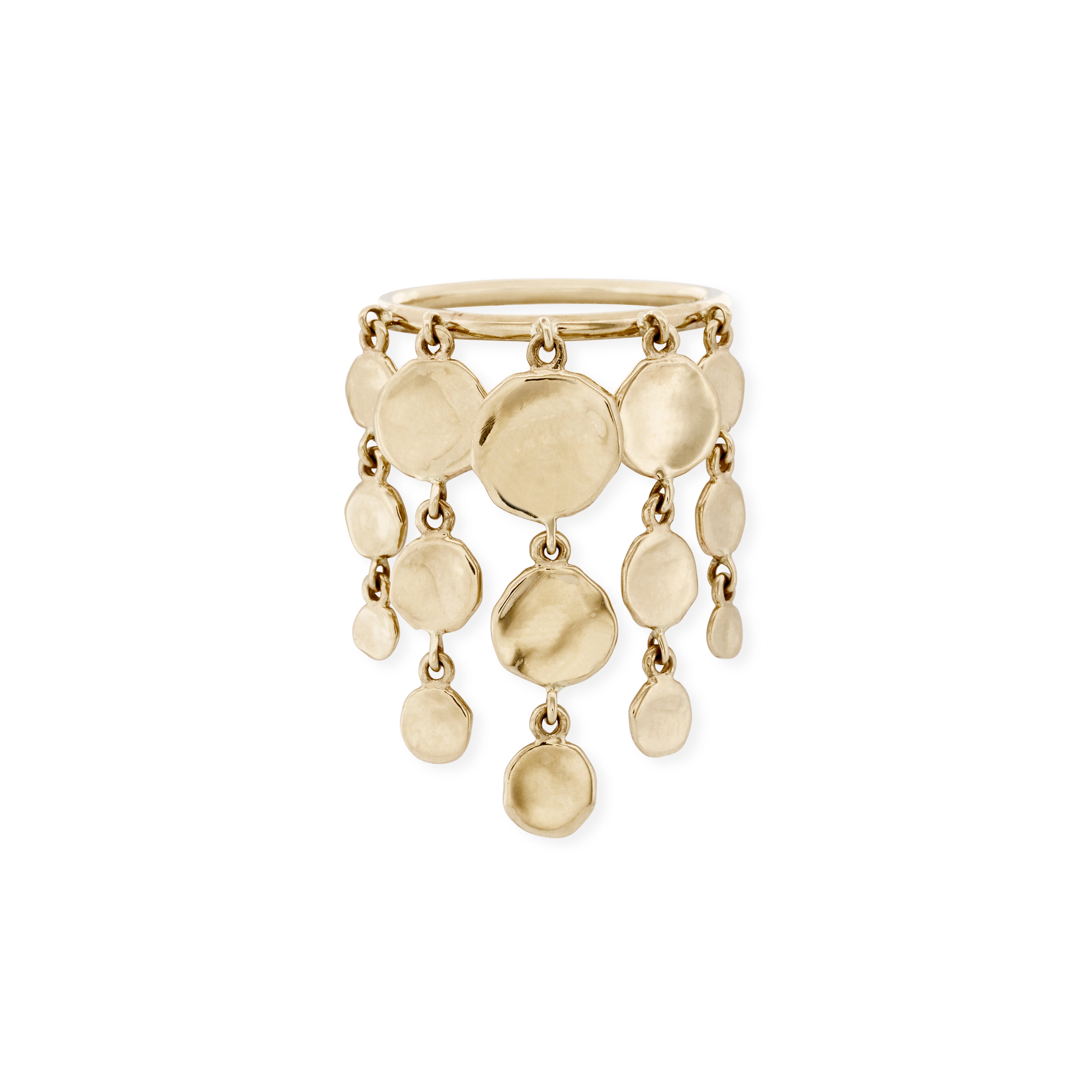 Graduated Hammered Disc Shaker Ring