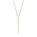 Graduated Hammered Kite Shape Y Necklace