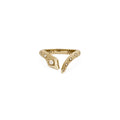 Ivy Diamond Snake V Open Ring