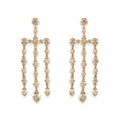 Round + Teardrop Sophia Diamond Chandelier Earrings