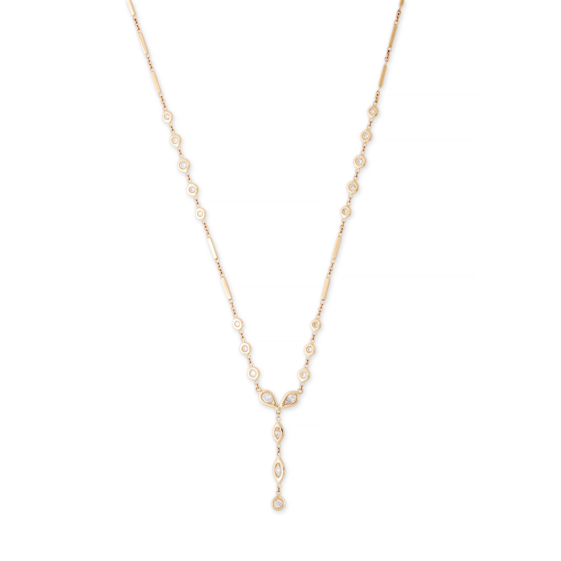 Hailey Diamond Y Necklace