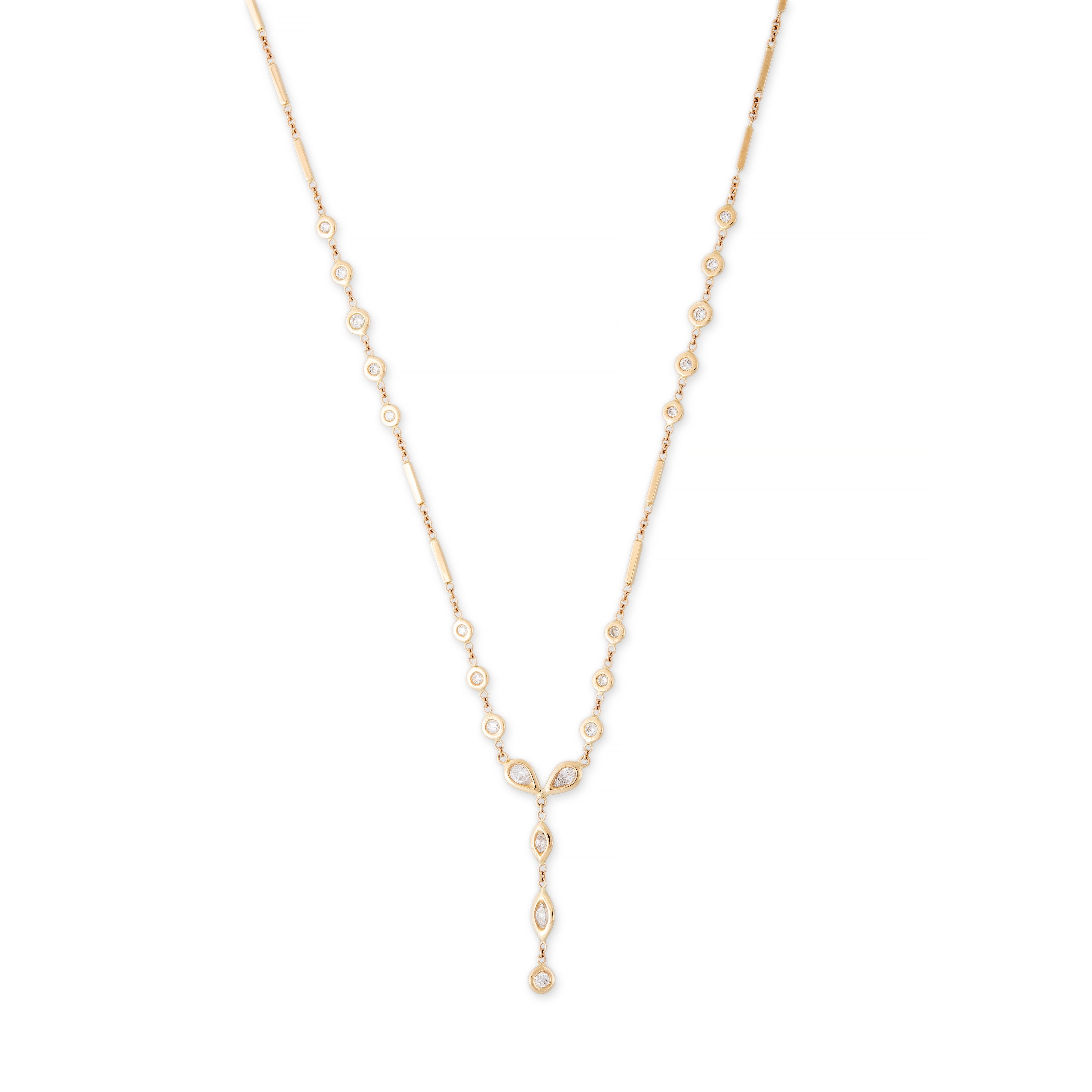 Hailey Diamond Y Necklace