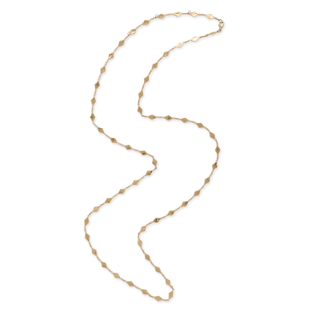 Hammered Kite Shape Belly Chain