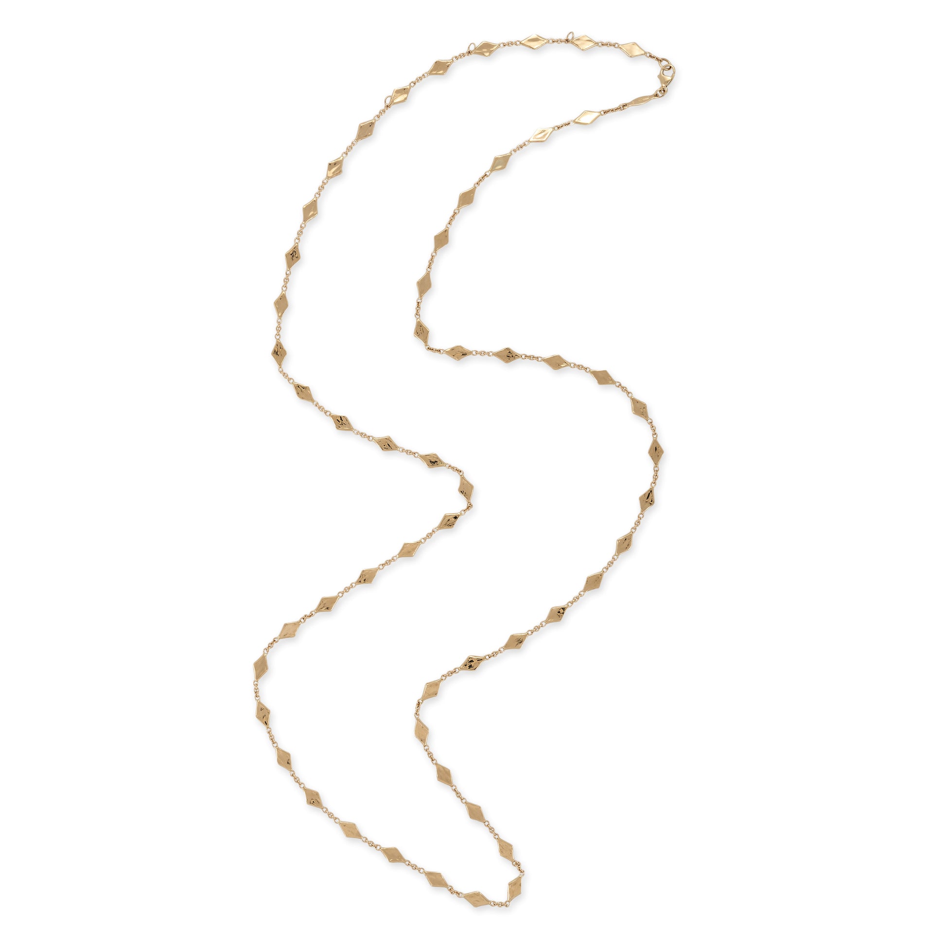 Hammered Kite Shape Belly Chain