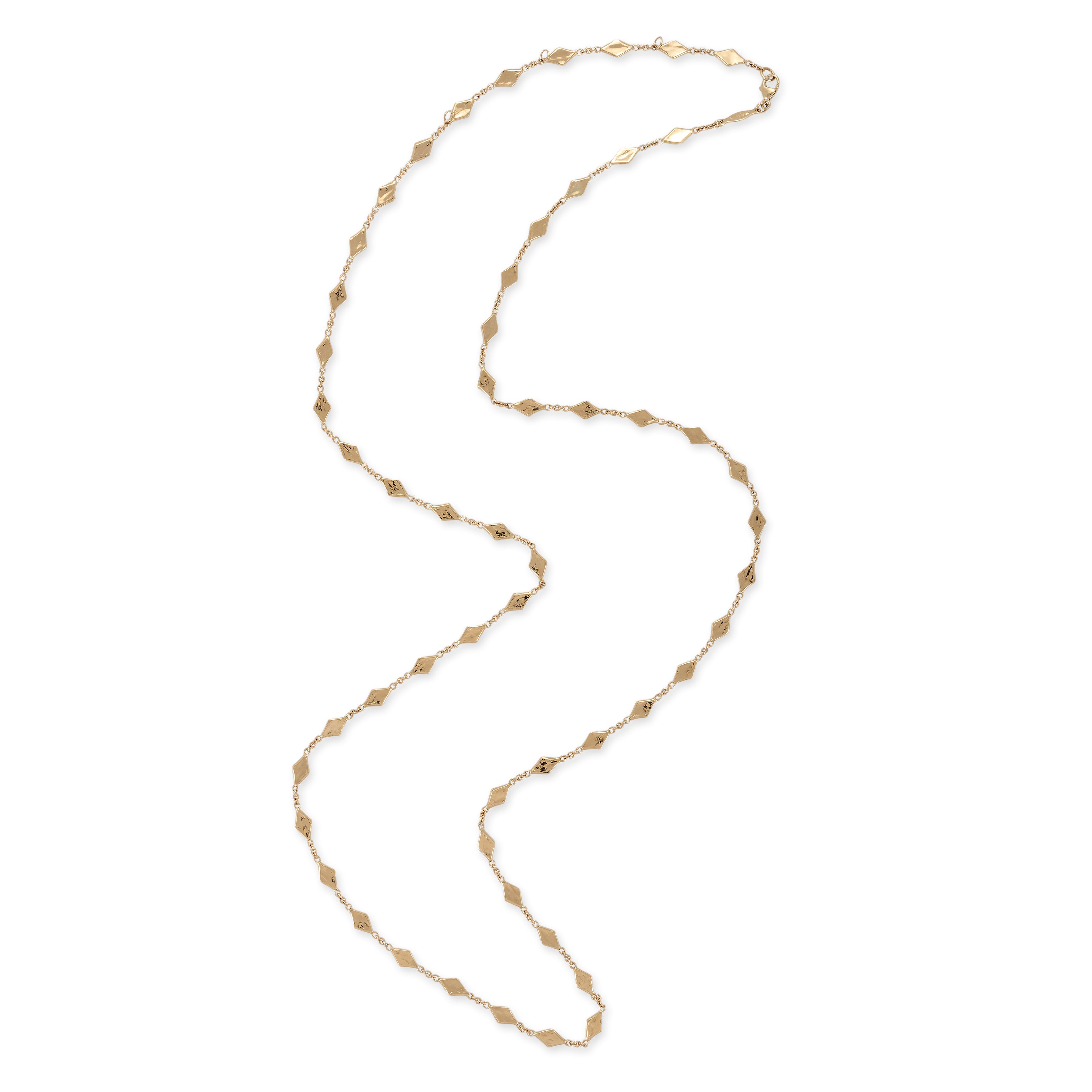 Hammered Kite Shape Belly Chain