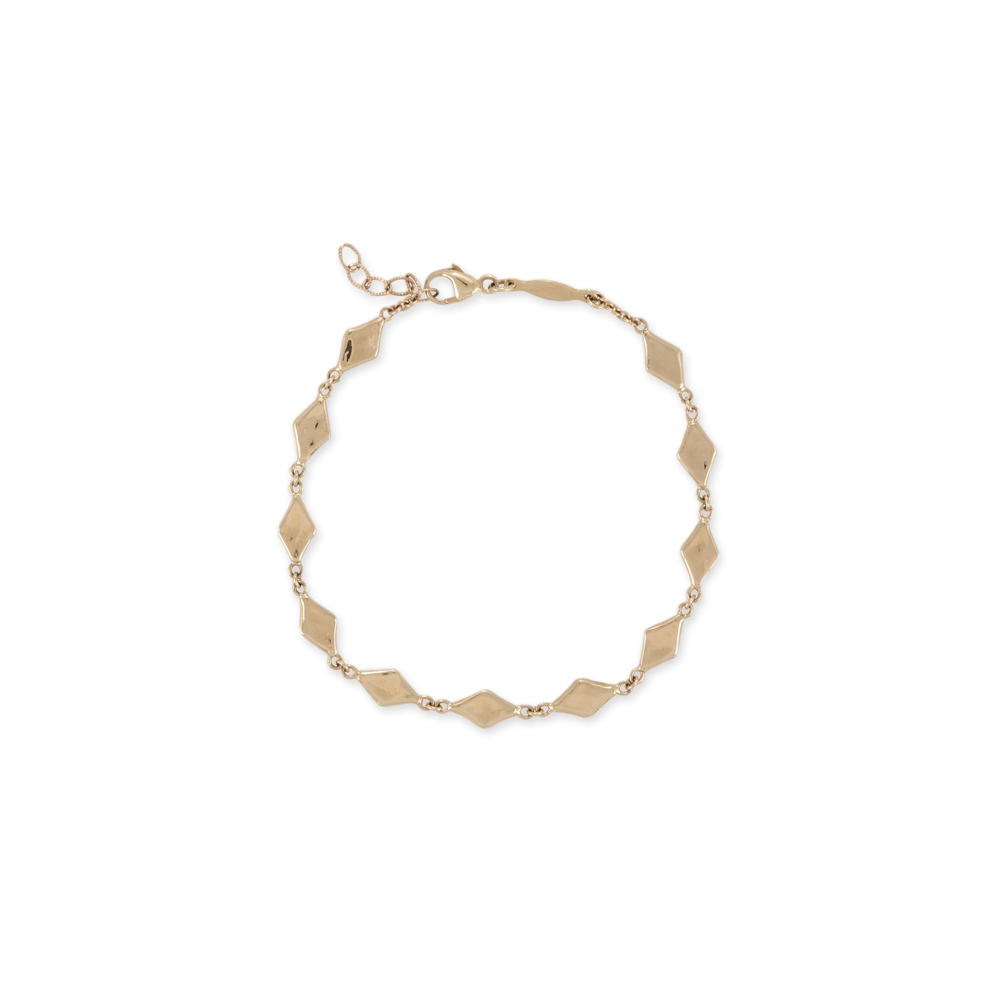 Hammered Kite Shape Bracelet