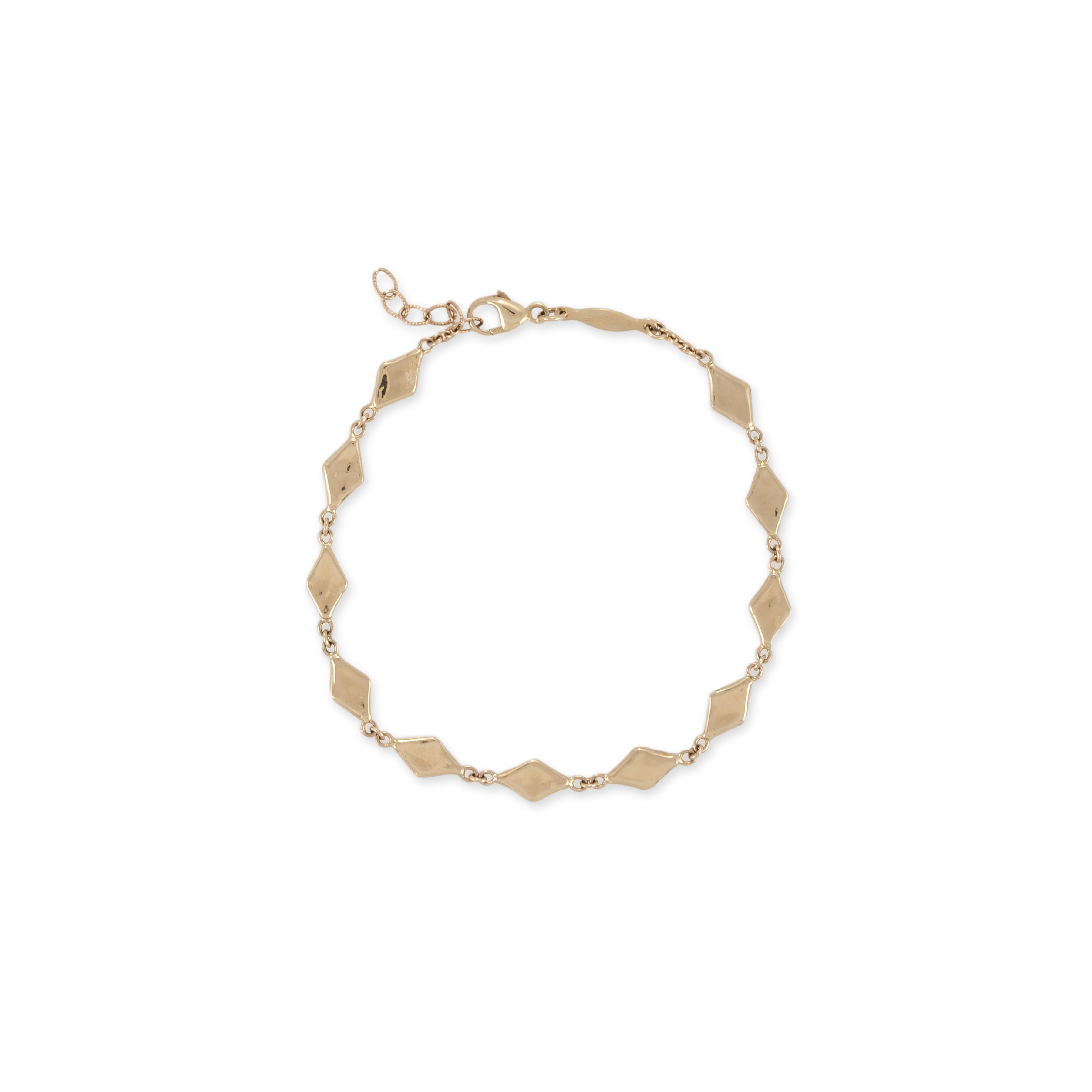 Hammered Kite Shape Bracelet
