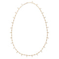 Hammered Kite Shape + Diamond Shakers Belly Chain