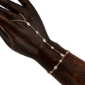 Diamond + Hammered Kite Finger Bracelet