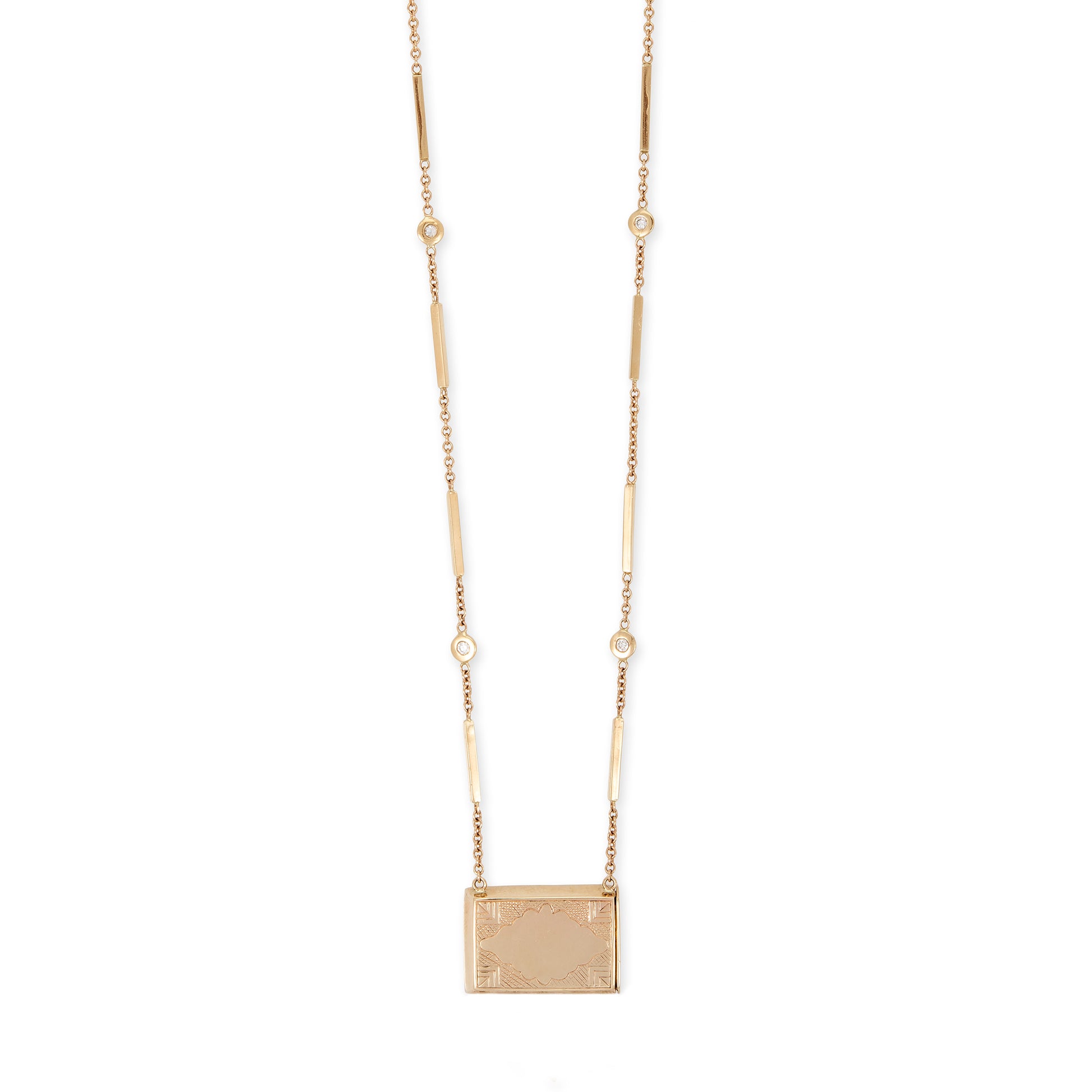 Horizontal Prayer Box Necklace