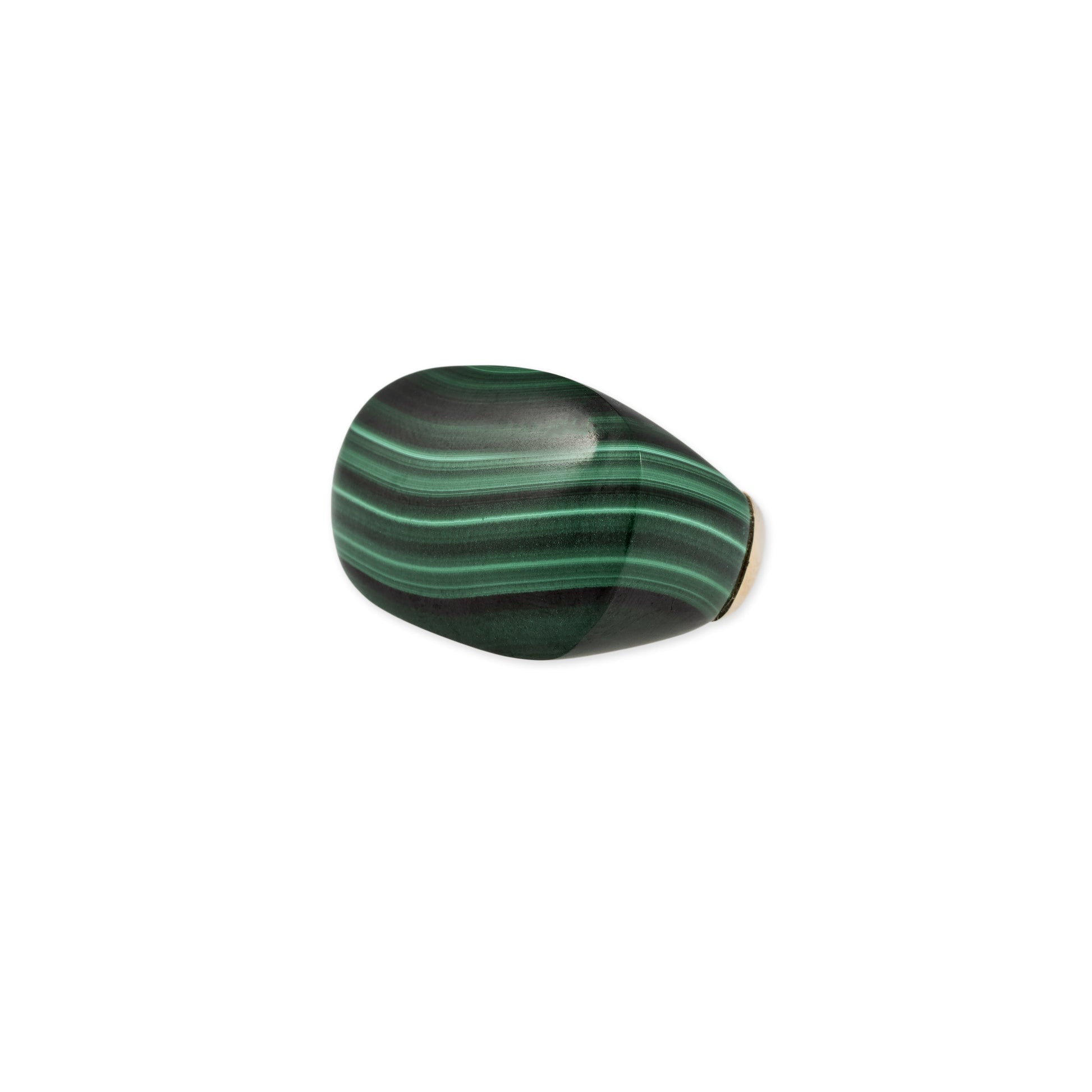 Large Freeform Malachite Ring
