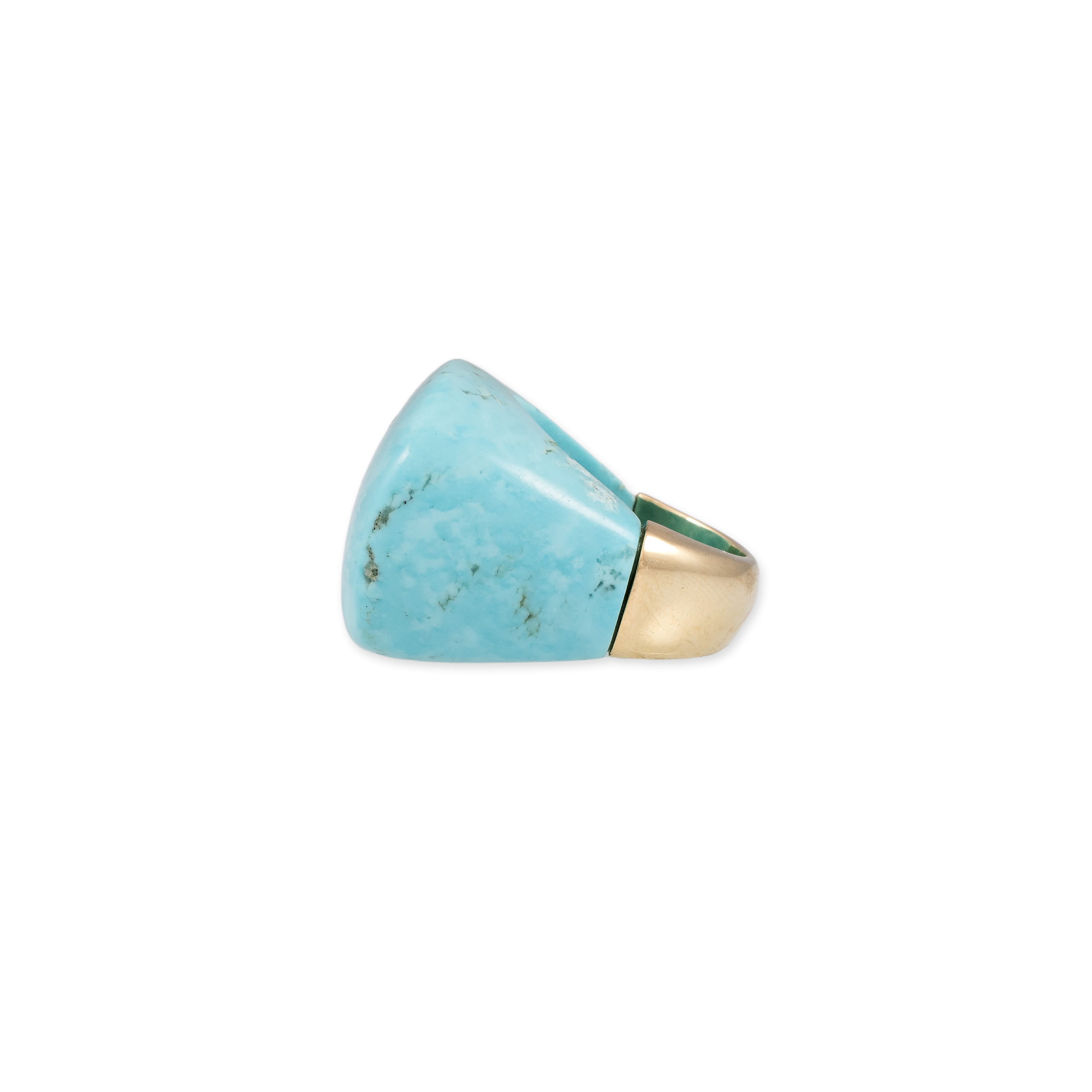 LARGE FREEFORM TURQUOISE RING