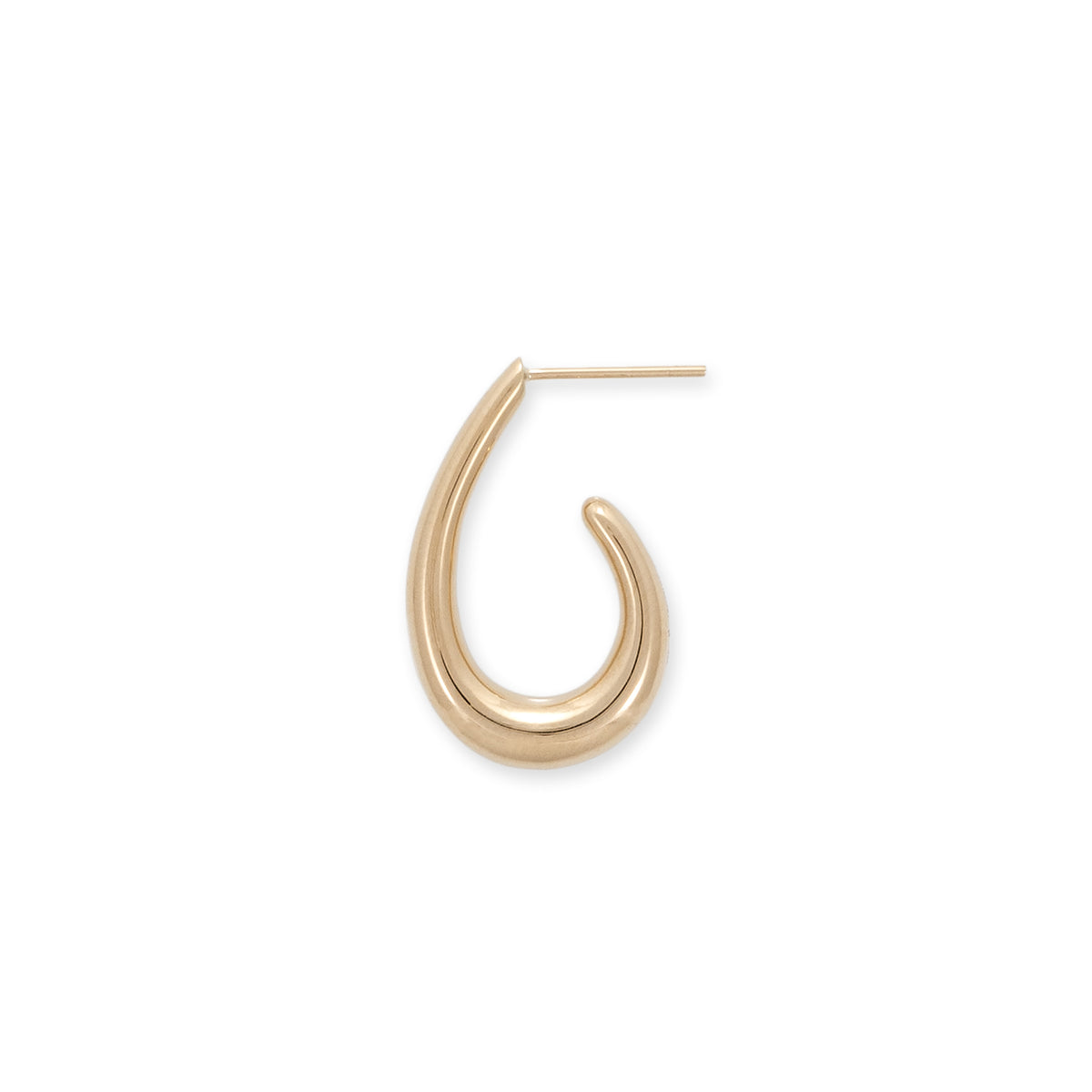 Large Graduated Oval Open Hoop