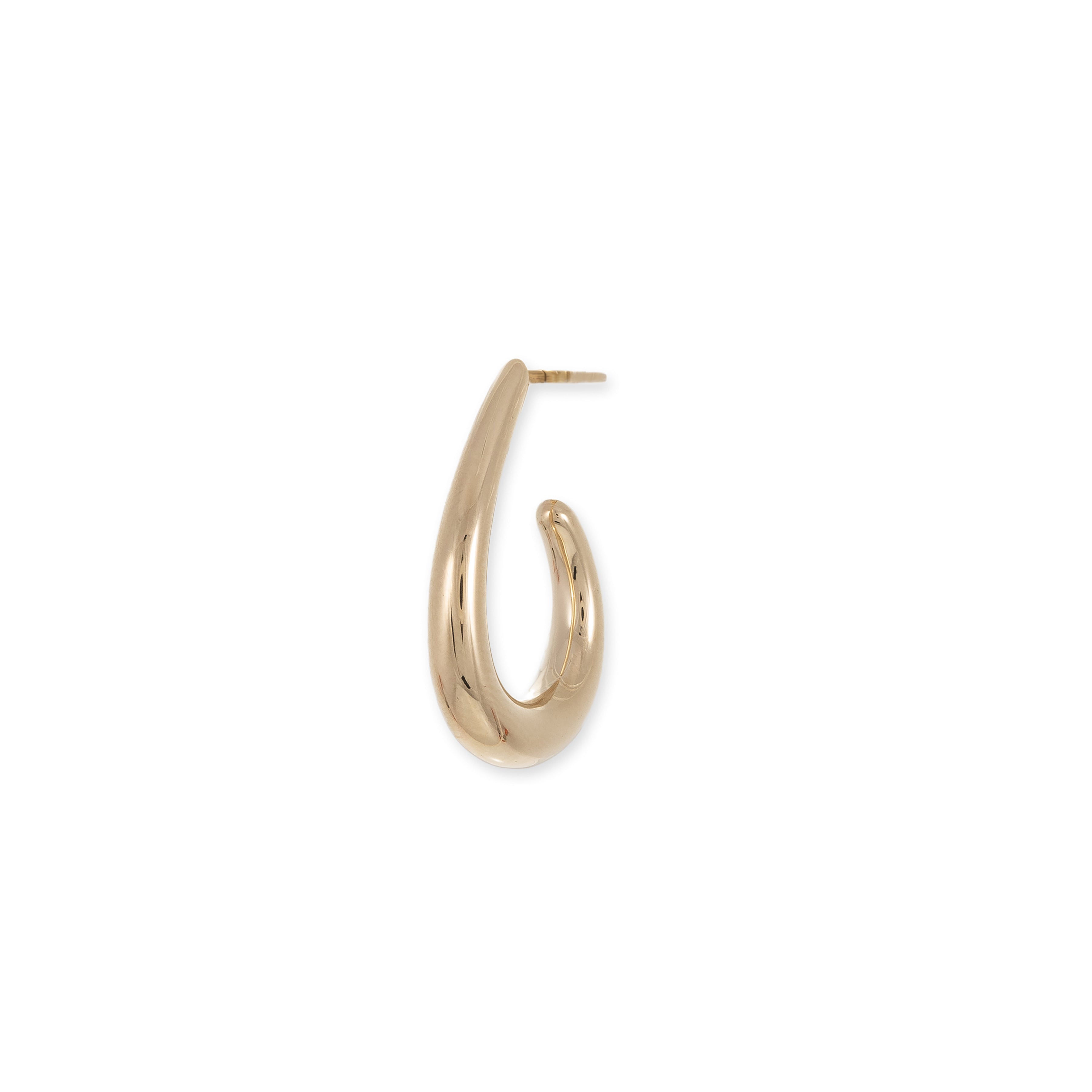 Large Graduated Oval Open Hoop