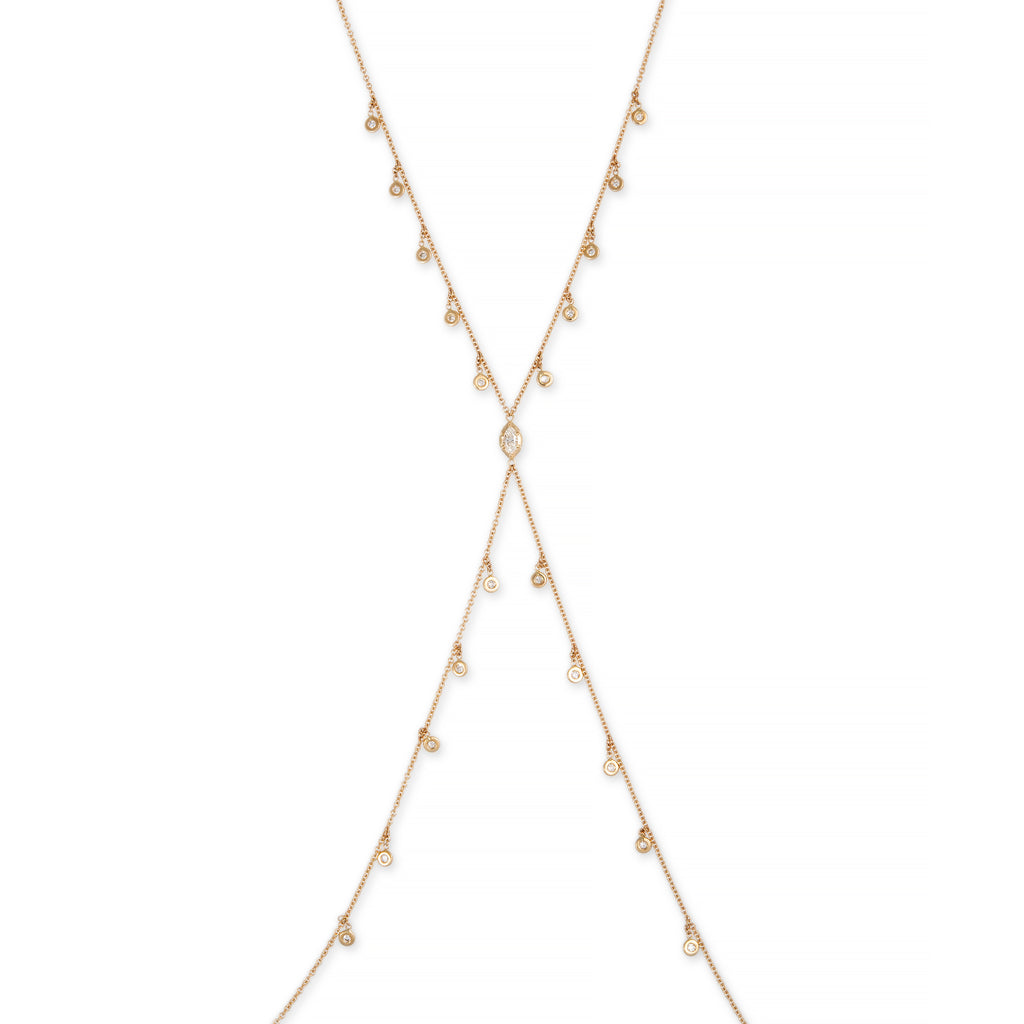 Sophia Marquise Diamond Center + 20 Shaker Bodychain