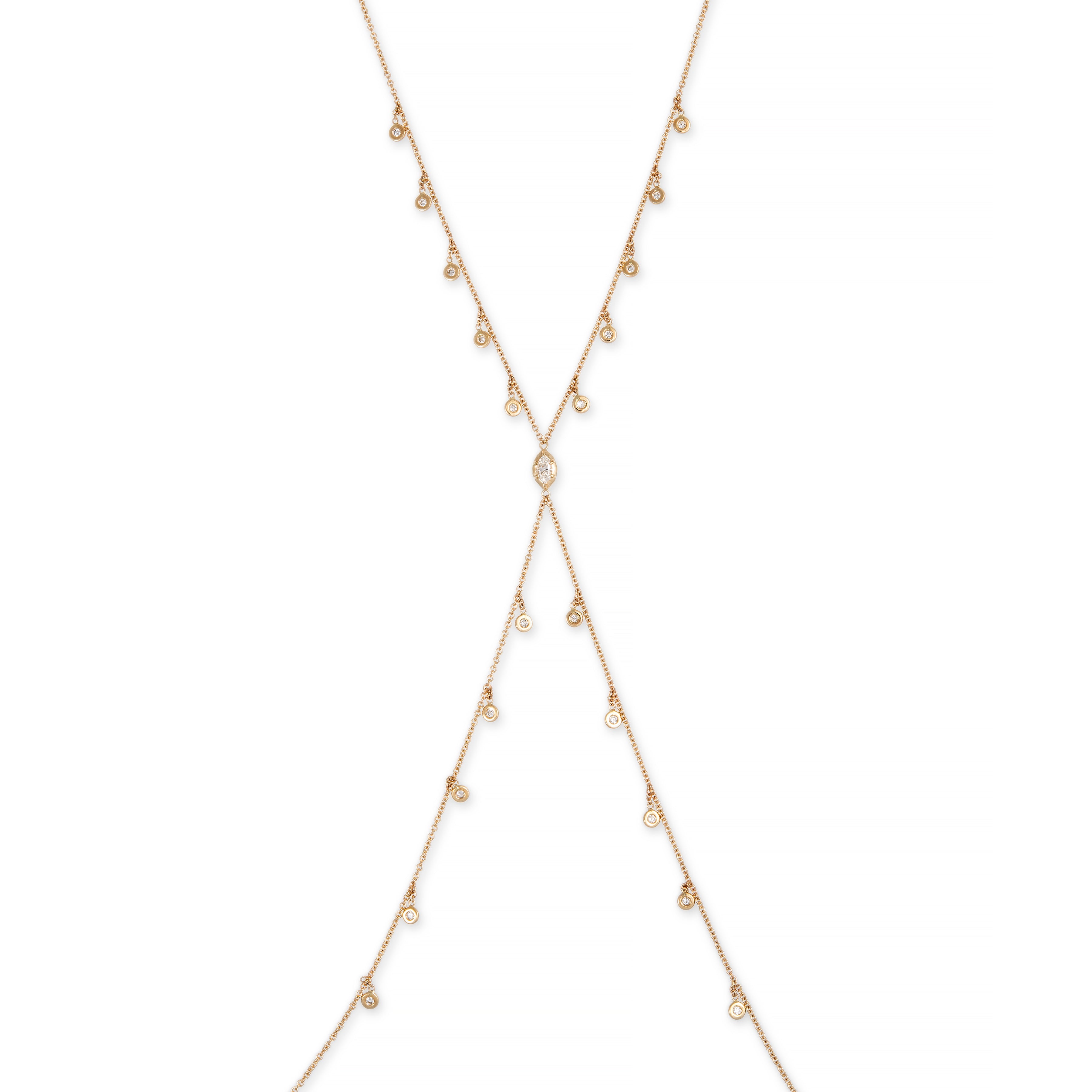 Sophia Marquise Diamond Center + 20 Shaker Bodychain