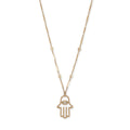 Marquise Diamond Cut Out Hamsa Necklace