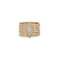 Pave + Marquise Diamond Multi Waif Ring