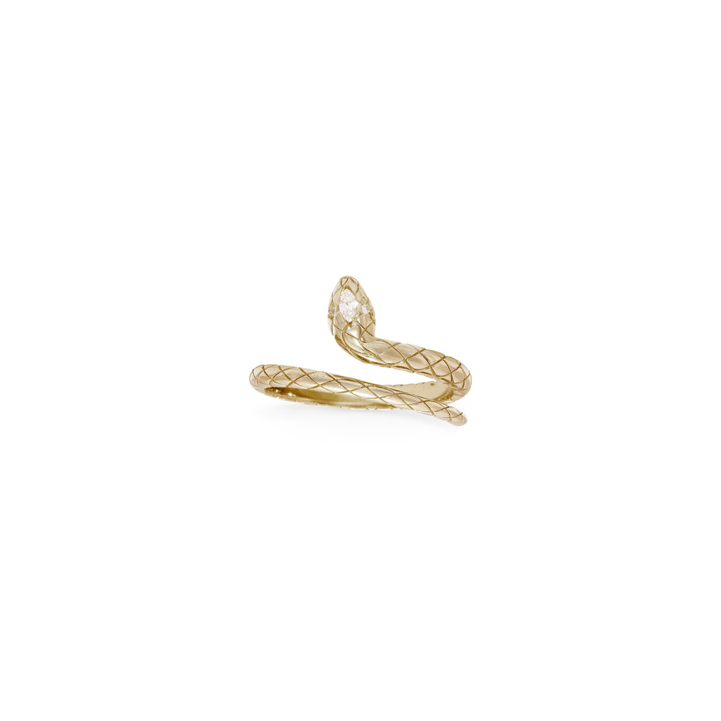 Alice Marquise Diamond Snake Ring