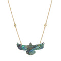 Medium Abalone Thunderbird 2 Diamond Necklace