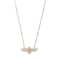 Medium Pavé Thunderbird Diamond Smooth Bar Necklace