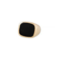 Large Rectangle Onyx Signet Ring