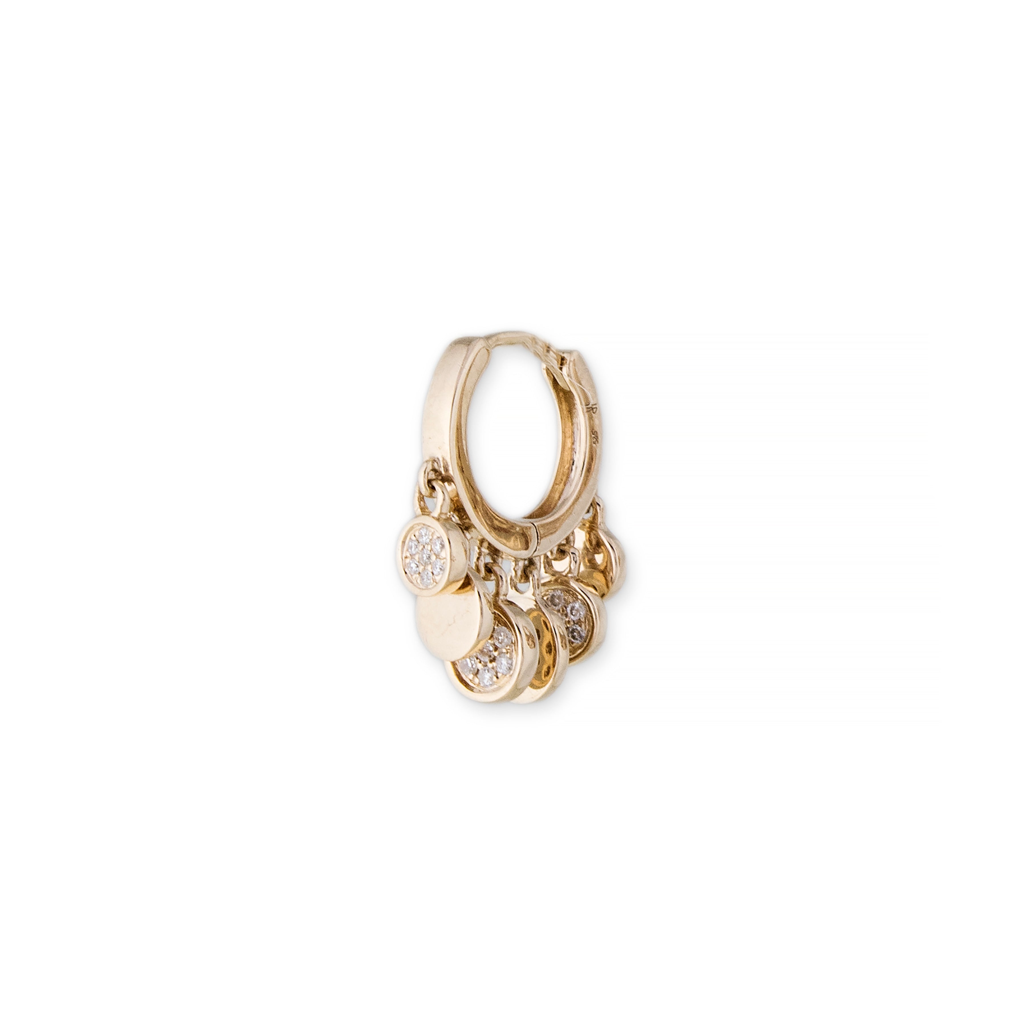 Pave Mini Disco Shaker Hoop