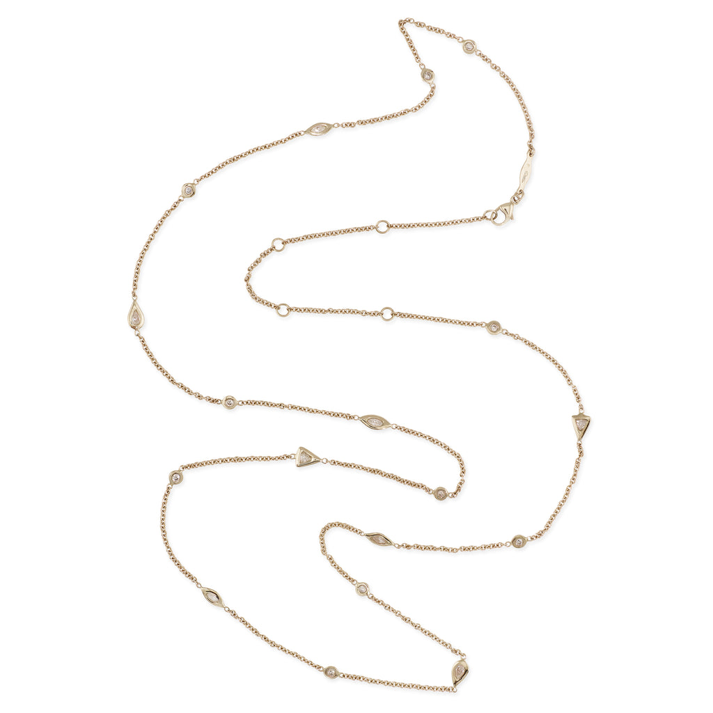 Multi Diamond Shape Belly Chain