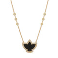 Pave Baby Onyx Thunderbird Necklace