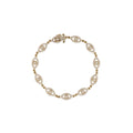 Pave + Diamond Center Open Eye Bracelet