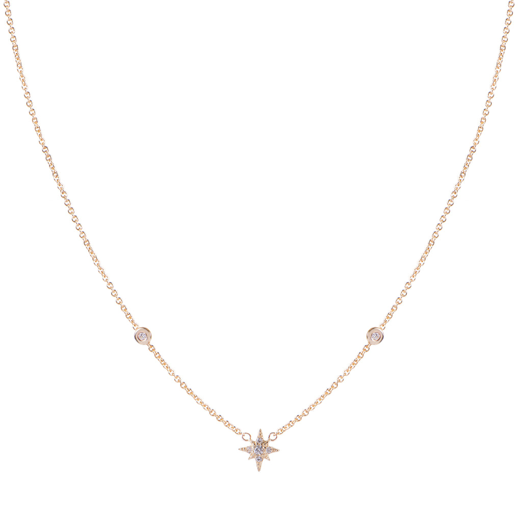 Pavé Diamond Shining Star Necklace