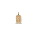 Pave Diamond Trillion Cartouche Charm