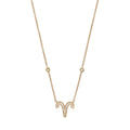 Pave Diamond Zodiac Necklace