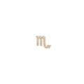 Pave Diamond Zodiac Stud