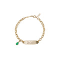 Personalized Pave + Birthstone ID Bracelet