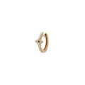 Pave Diamond Eye Mini Hoop