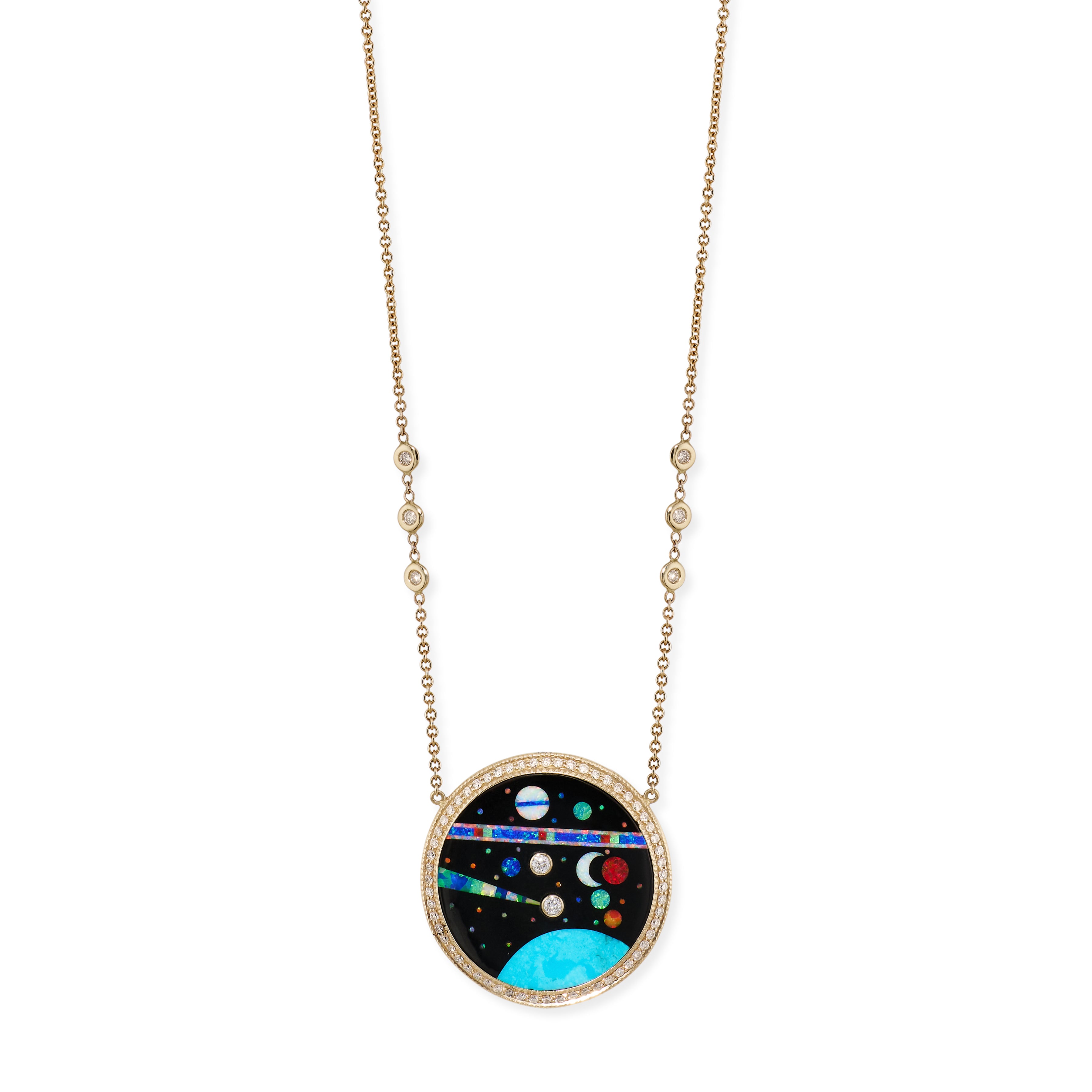 Pavé Galaxy Inlay Necklace