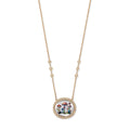 Hand Painted Mushroom Garden on Mother of Pearl Necklace