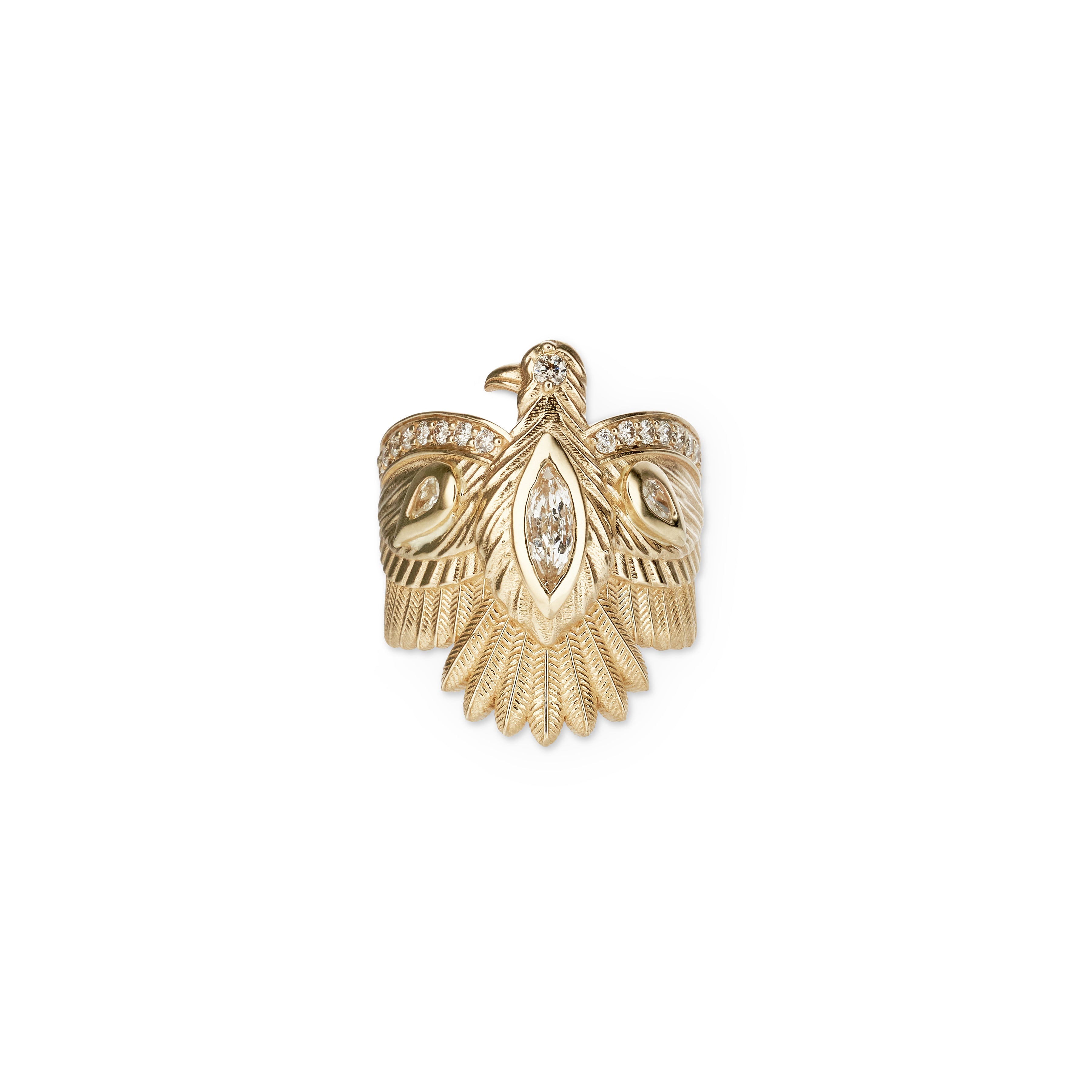 Diamond Thunderbird Ring